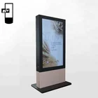55 inch IP65 outdoor standing lcd digital signage double electronic kiosk