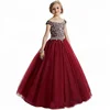 Beads Sequins Girls Pageant Dresses 2018 Crystal Ball Gown Kids Formal Wear Flower Girls Dresses For Wedding
