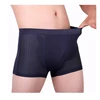 High quality men bamboo hollow underwear transparent sexy men's shorts boxers