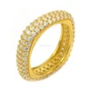 High quality hot-sale gold plated full crystal wedding ring