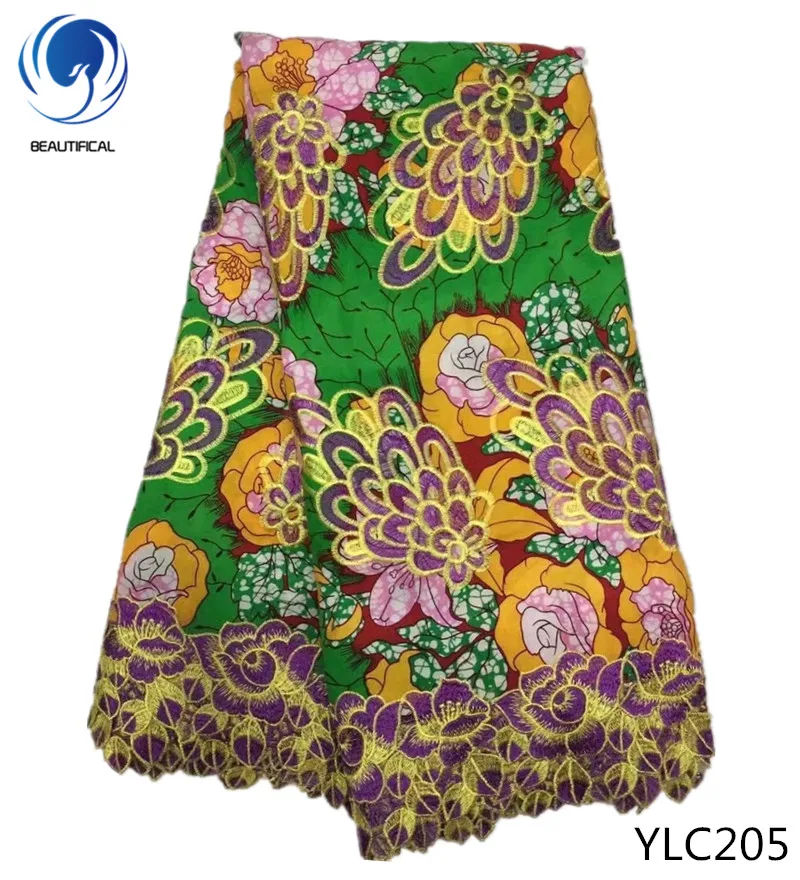 Beautificial New arrival african cotton wax with cord lace fabric embroidery african lace wax fabric for dress YLC200-YLC207, Customized
Beautificial New arrival african cotton wax with cord lace fabric embroidery african lace wax fabric for dress YLC200-YLC207, Customized
