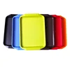 Hotel restaurant Plastic rectangle round shape food plates serving tray