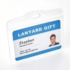 Huacheng Cheap Transparent ID Name Badge Case PVC Card Holders