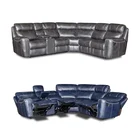 Wholesale Italian style modern leather sectional recliner sofa