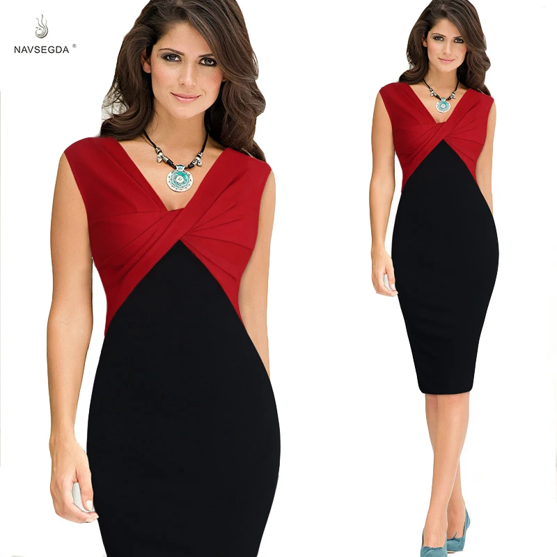 2019 hot casual dresses evening patchwork red black v neck sleeveless dresses women party evening XX office dress, Red,blue
2019 hot casual dresses evening patchwork red black v neck sleeveless dresses women party evening XX office dress, Red,blue