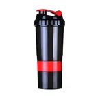 Food grade plastic shaking sporting water drinking bottles shaker bottle