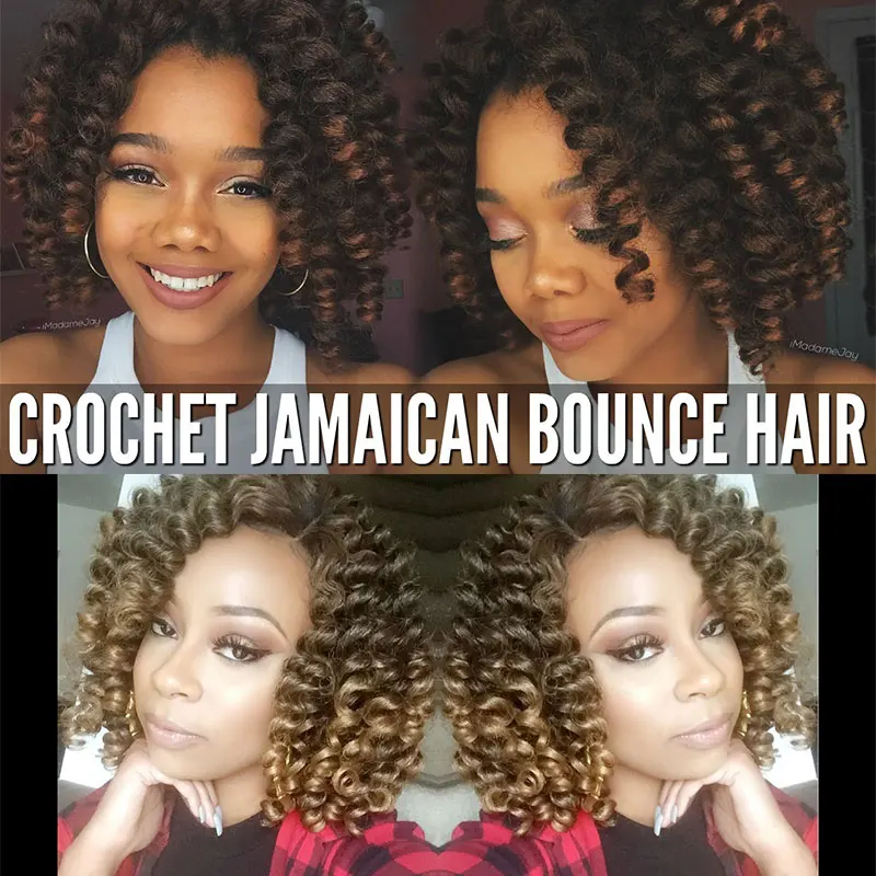 Jamaican Bounce Wand Curl Crochet Braid 8inch Nubian Twist Braid