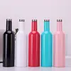 25oz double wall stainless steel insulated wine bottle 750ml Household red wine bottle for travel tumbler