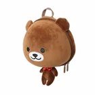 SUPERCUTE custom animal toy bag bear, 3D kids plush teddy bear bag for children