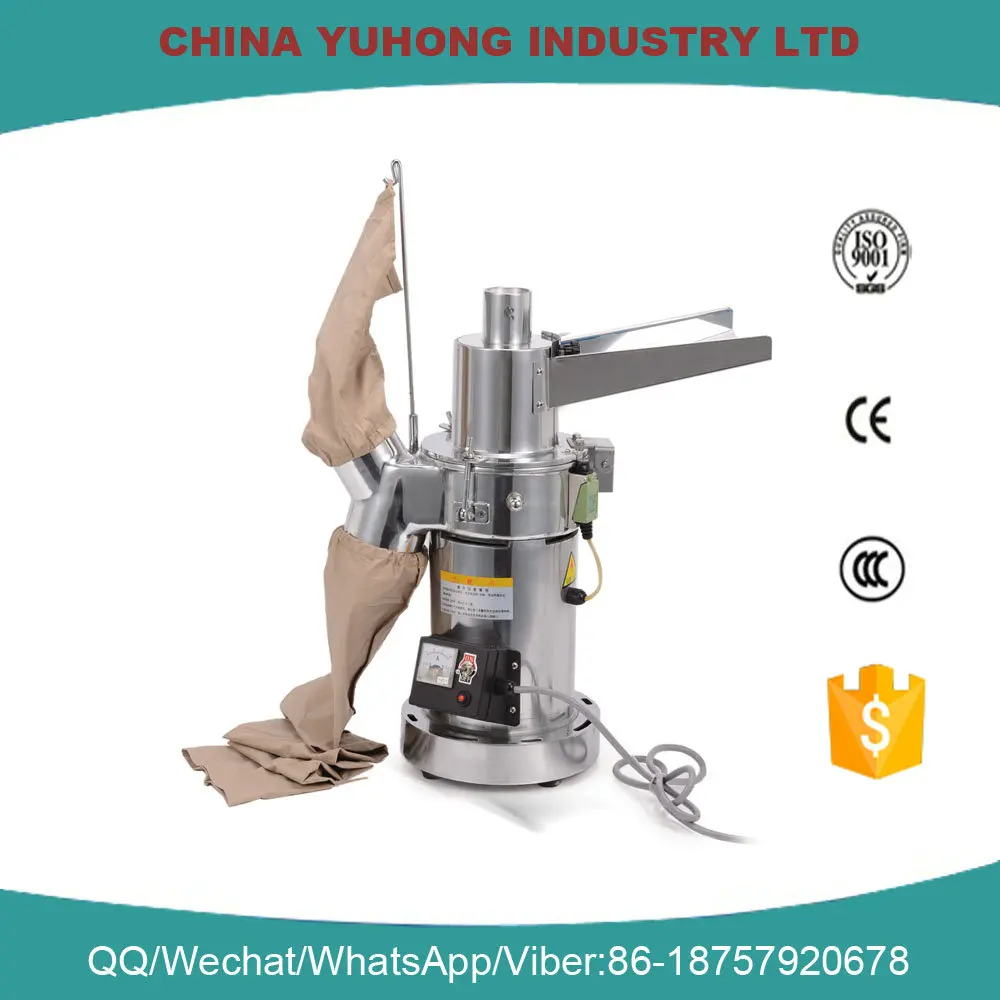 Automatic Hammer Mill Herb Grinder, Pulverizing Machine, 3 Filter Bags