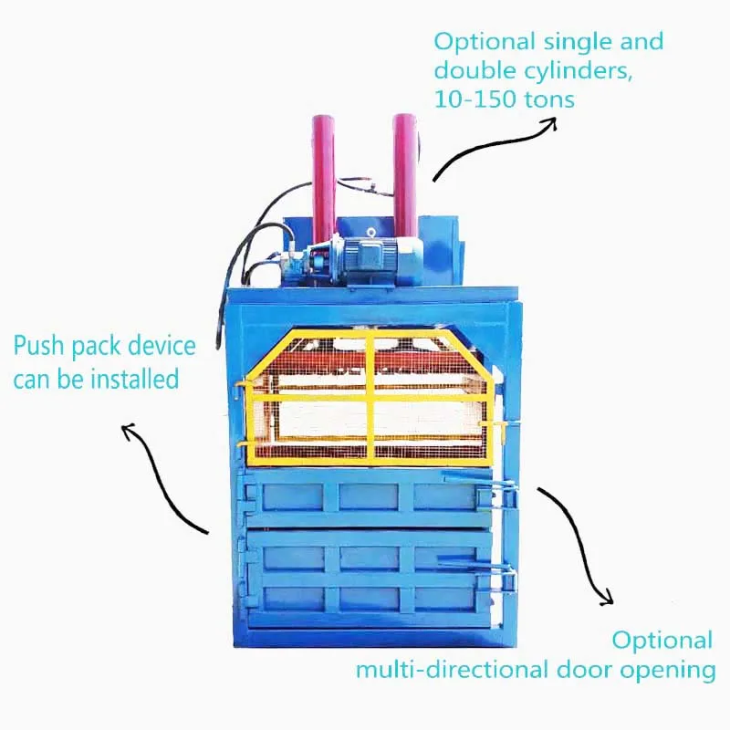 used clothing press baling machine