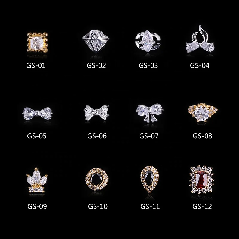 3D Zircon Design Alloy Nail Art Nail Stickers Decals Mini Metal Nail Art Decorations, Clear
3D Zircon Design Alloy Nail Art Nail Stickers Decals Mini Metal Nail Art Decorations, Clear