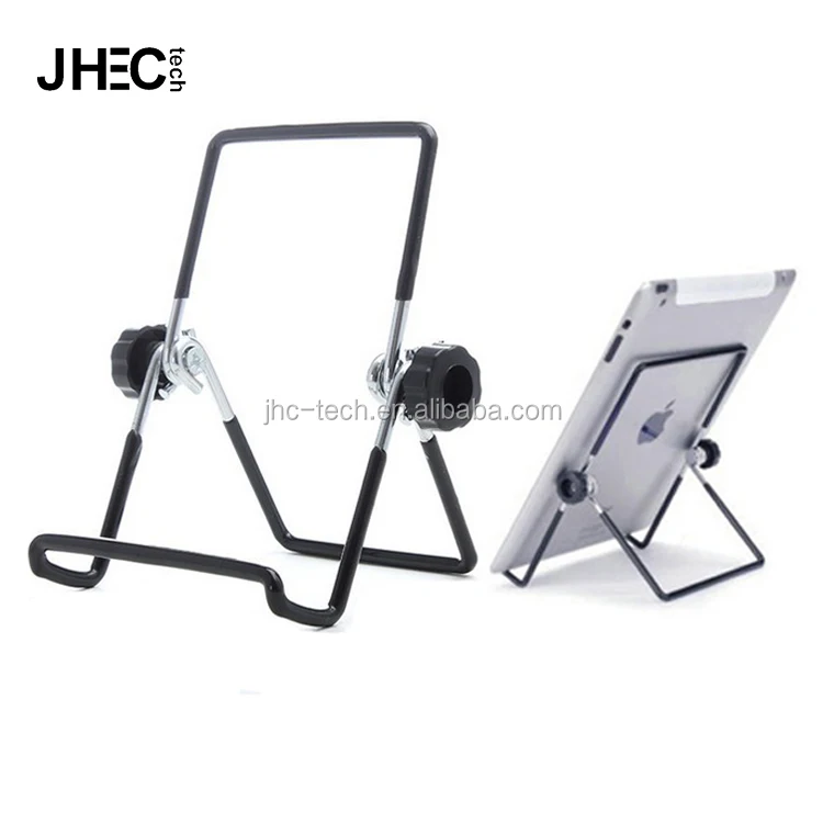 Multi-angle rotating non-slip flexible aluminum alloy stand folding mobile phone holder for tablets ipad