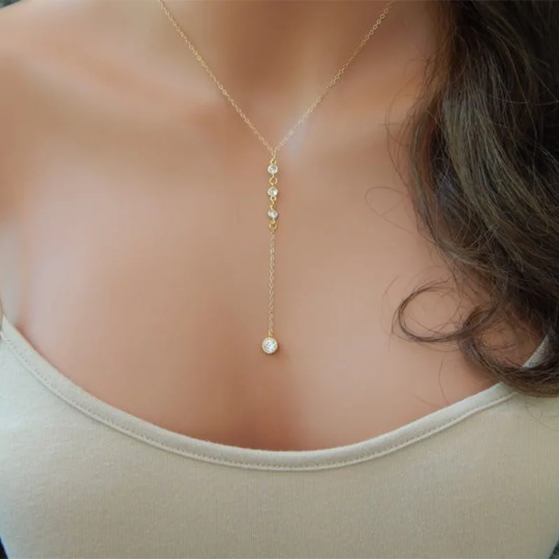 Fashion long chain with Zircon paved Y shape necklace for women wedding necklace jewelry
Fashion long chain with Zircon paved Y shape necklace for women wedding necklace jewelry