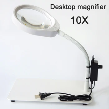 desk magnifier with led lighting