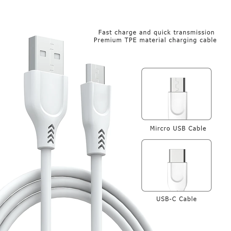 Cafele High Quality Logo Customizable TPE 3 in 1 Retractable Micro USB Cable Sync Data Charger Charging Cable for Mobile - ANKUX.COM