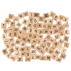 Child Early Learning Wooden Scrabble Tiles Board Alphabet Puzzle Toy