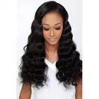 peruvian virgin malaysian body wave hair lace front wigs