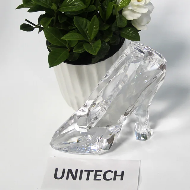 souvenir trophies clear acrylic glass high heel crystal shoes