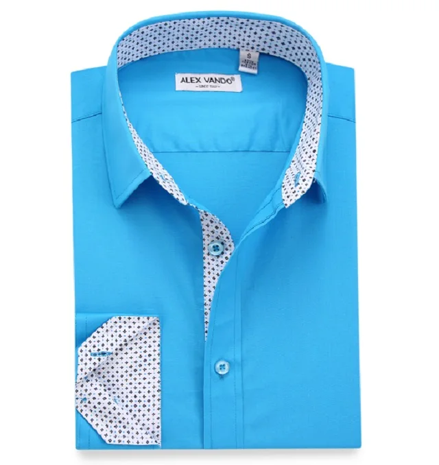 camisas azul turquesa para hombres