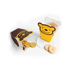 2019 hot sale small kraft folding custom packaging paper gift box for chocolate cookie