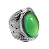 Men's charm King of the eagle gem ring temperature change color ring