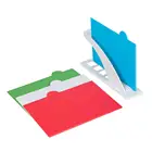 Custom pp green red blue white 4 pcs cutting board chopping block set with stand