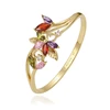 51258 xuping fashion handmade jewelry 14k gold diamond bangles+rhinestone women copper ladies bracelet flower jamaican bangle