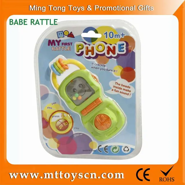 new rattle phone baby rings toys plastic