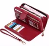 Wholesale fashion long clutch latest design ladies purse female wax leather wallet women