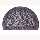 Popular flocking rubber doormat floor mat
