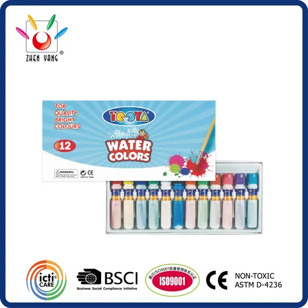 12 Individual 6ML Poster Color In Color Box With Paper Tray