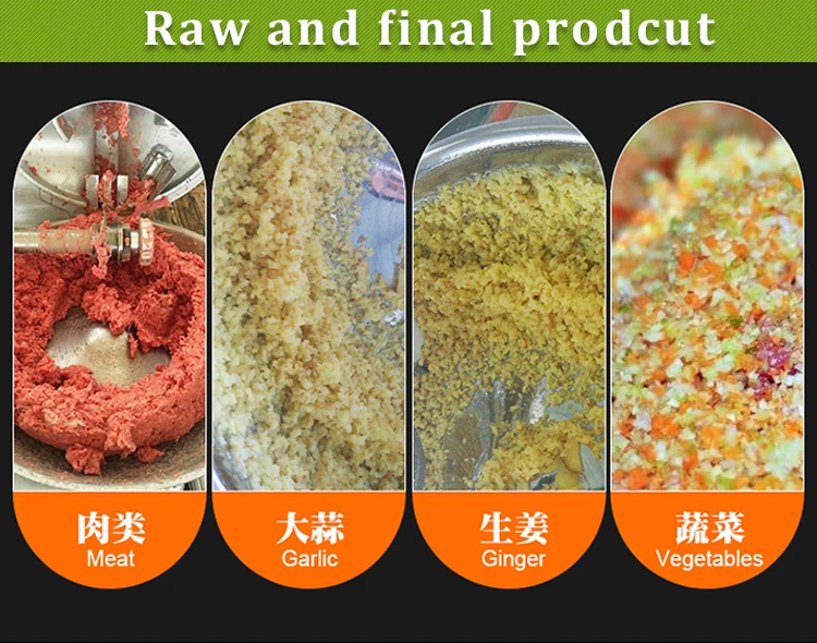 Automatic Slicing and Chopping Machine Freeze Meat Meat Chopper Mixer Equipment factory
