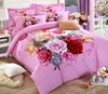 Polyester 3d Flower Design Print Hotel Bed Sheet Fabric in Roll Bed Sheet Microfiber Fabric Yard