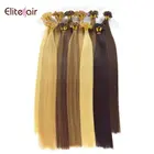 Top quality Russian Real Human Hair Extensions Italy Keratin Flat Tip Fusion Hair