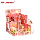 Wholesale mini doll house classic child china educational toy for kids diy