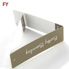 Wholesale custom t shirt foil printed clothing label hang tag
