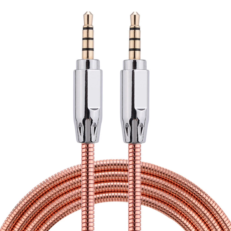 2018 New arrival metal spring stainless steel 3.5mm jack headphone male to male stereo aux audio cable, Red black white
2018 New arrival metal spring stainless steel 3.5mm jack headphone male to male stereo aux audio cable, Red black white