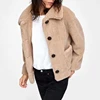 Fashion Plus Size Fleece Button Women Winter Coats Jackets