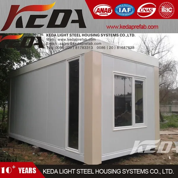 20ft knock down flat pack container house prefabricated home