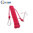 High safty 12mm Climbing Rope with iron hoop
