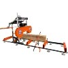 Horizontal Band Saw Mobile Sawmill MJ1000E for Cutting Wood to Planks By Electric Control