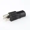 Manufacturer Based IEC C13 to NEMA 5-15 USA three Prong Molded Plug Adapter