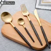 Hotel restaurant and catering equipment accessories table ware 304 stainless steel flatware gold cutlery set for sale