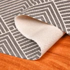 machine made carpet manufacturers anti-slip indoor outdoor carpet mat modern linetype dark grey plaid rug custom