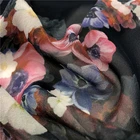 Custom Design Digital Printed Pure Silk Crinkle Chiffon Fabric