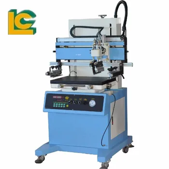 Hot sale pneumatic card printing Plane silk screen printing machine for bag paper