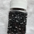 micro rings hair extension metal ring micro ring with screw 4.0mm