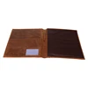 Wholesale Handmade Luxury Business Portfolio Leather Document Holder Padfolio Hard Cover File Folder