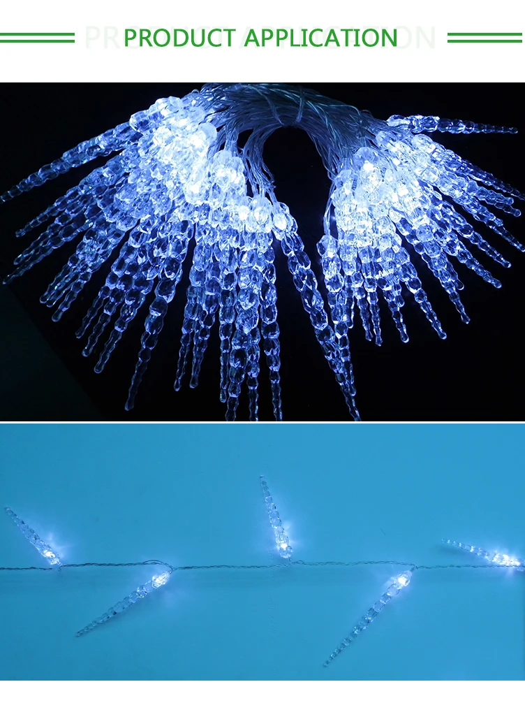 LED Icicle string Christmas light CE/ROHS indoor&outdoor